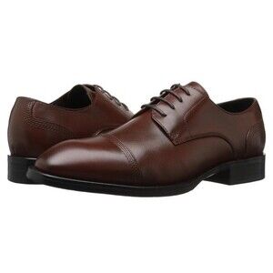 Zanzara Gauguin Cap Toe Oxford Brown Leather Lace Up Low Top Dress Shoe